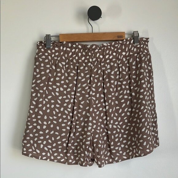 NWT Cheetah Print Tie Cinch Shorts - XL - Picture 3 of 8